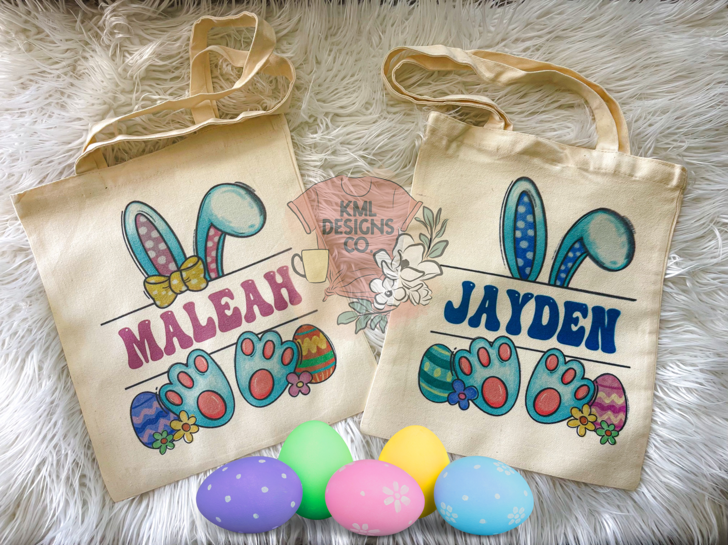Easter Tote with custom name option