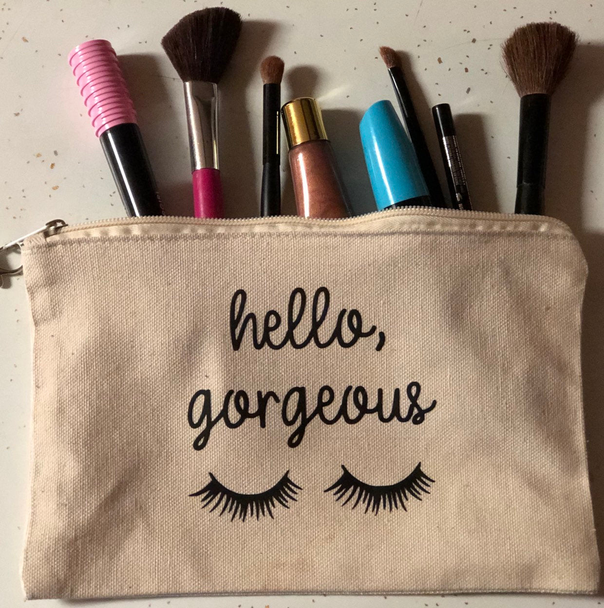Cosmetic bag, Personalized Makeup Bag, Bridesmaid Cosmetic Bag, Make Up Bag