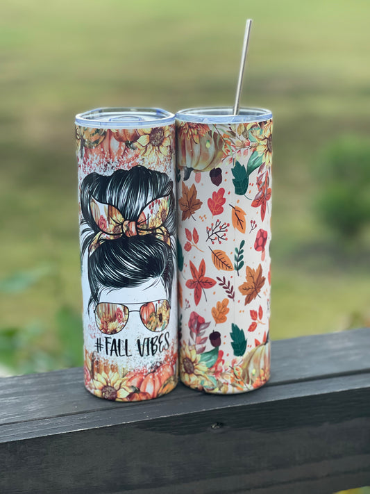 Fall vibes 20oz tumbler