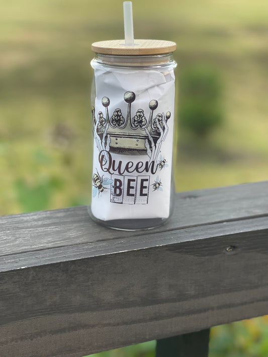 Queen Bee 16oz clear